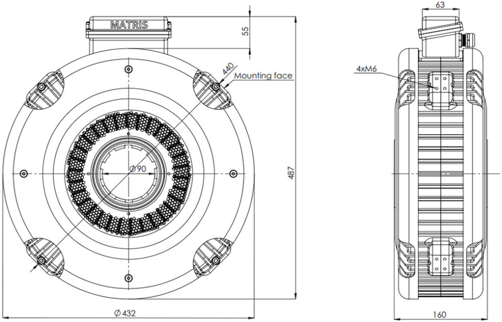 Axial Flux AC Motor
